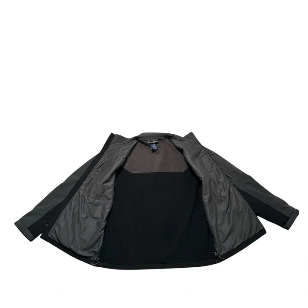 Free Country Men’s L Black & Gray Soft Shell Full Zip Jacket